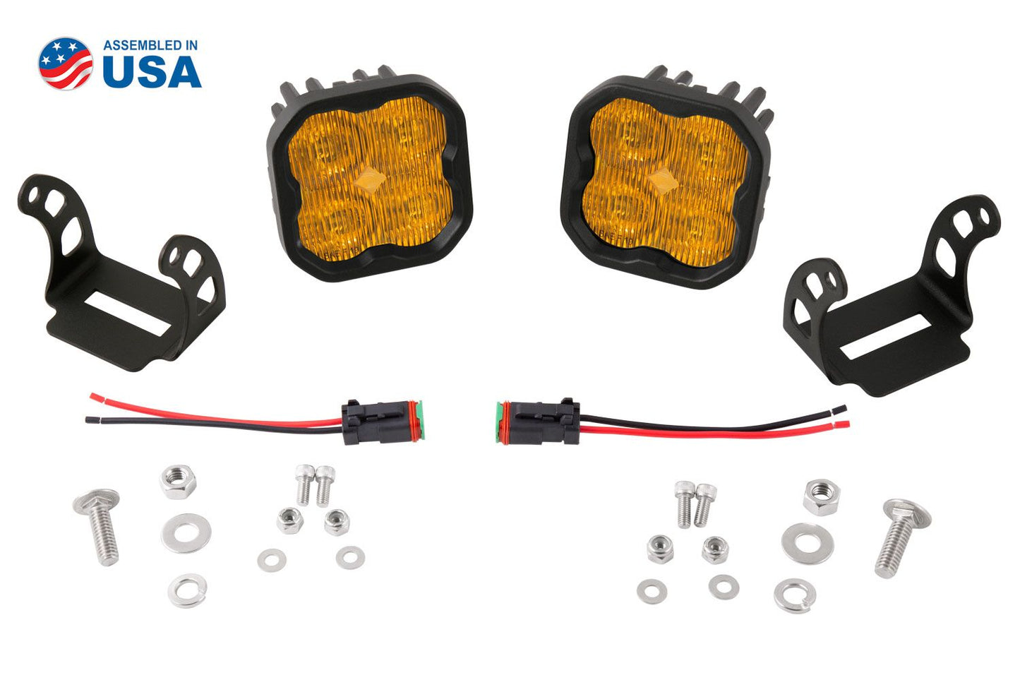 Diode Dynamics SS3 SAE Yellow Max LED Pod (pair) Fog